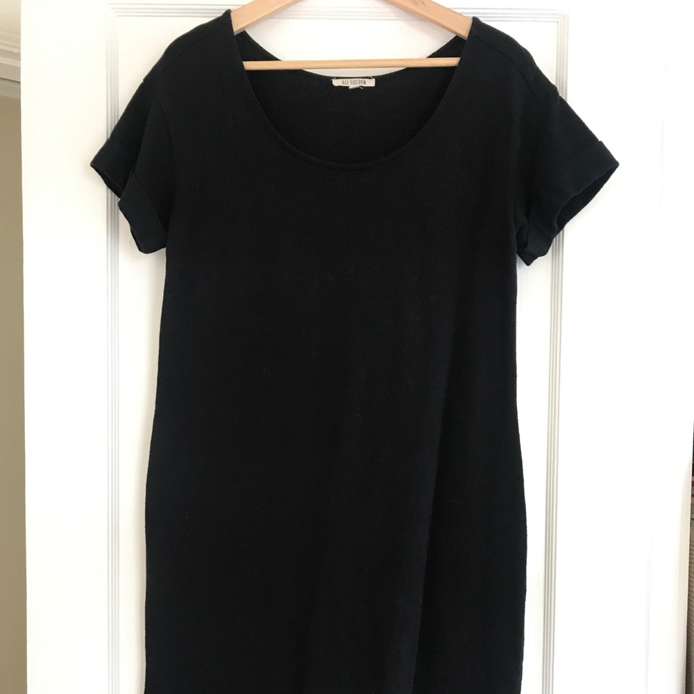 Ali Golden midi dress